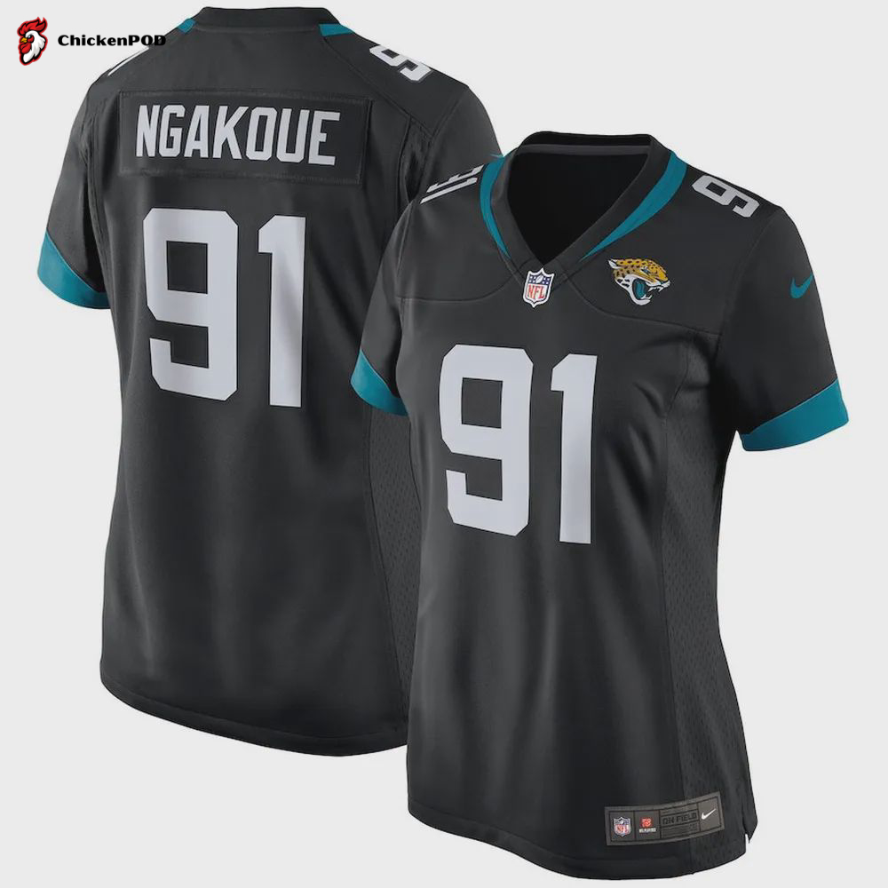 Yannick Ngakoue 91 Jacksonville Jaguars Women’s Game Jersey – Black