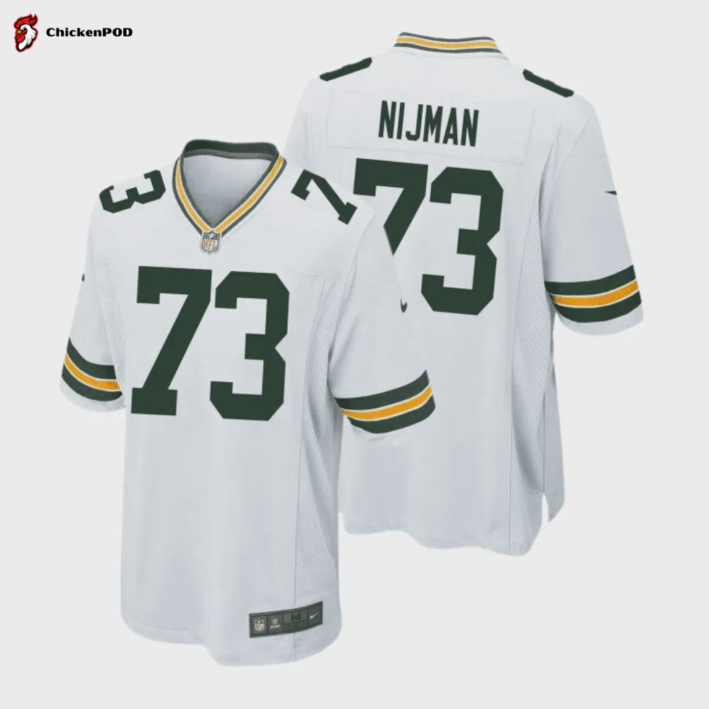 Yosh Nijman 73 Green Bay Packers Men Away Game Jersey – White