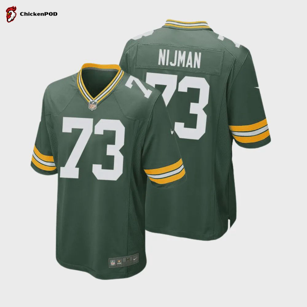 Yosh Nijman 73 Green Bay Packers Men Home Game Jersey – Green