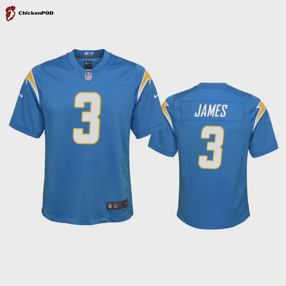 Youth Chargers Derwin James 3 Powder Blue Game Jersey