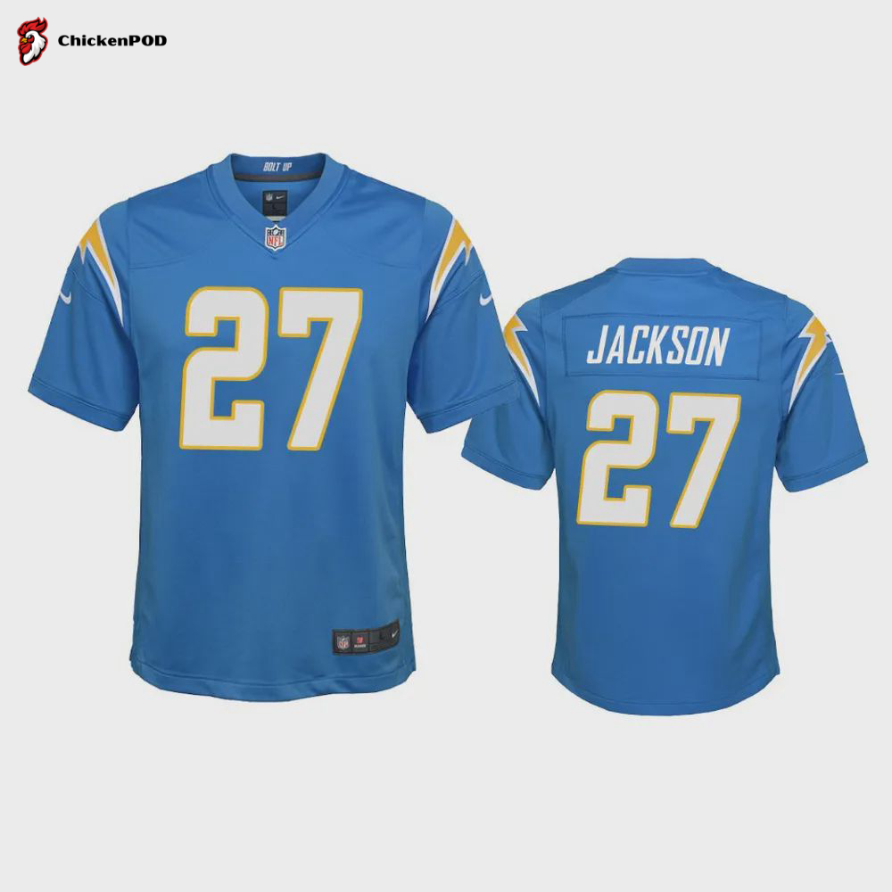 Youth Chargers J. Jackson 27 Powder Blue Game Jersey