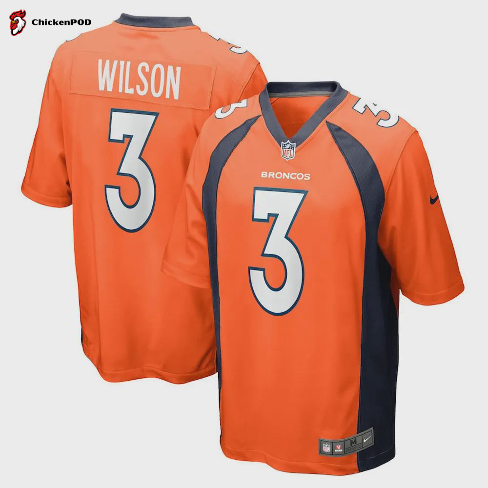 Youth Russell Wilson Denver Broncos Game Jersey – White Jersey