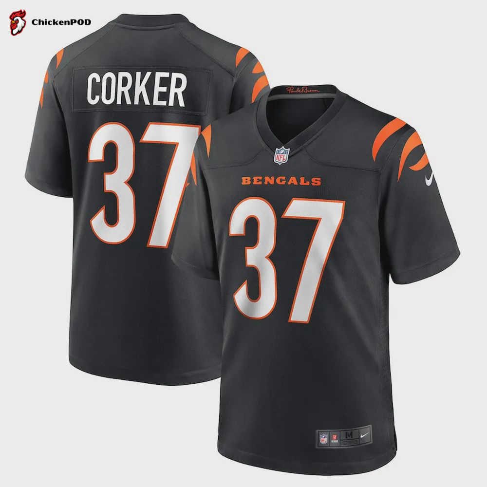 Yusuf Corker Cincinnati Bengals Game Player Jersey – Black