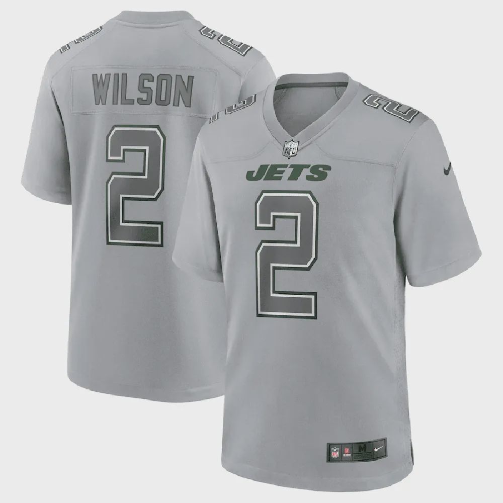 Zach Wilson 2 New York Jets Men Atmosphere Fashion Game Jersey – Gray