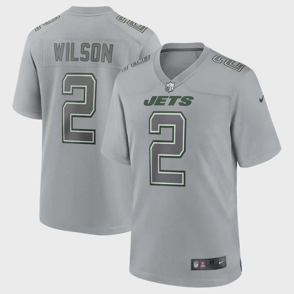 Zach Wilson New York Jets Atmosphere Fashion Game Jersey – Gray