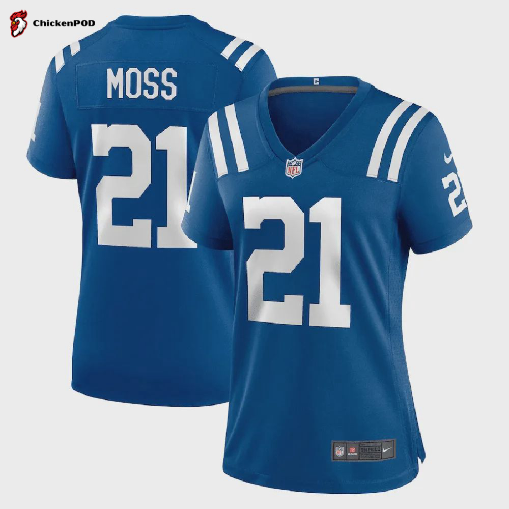 Zack Moss 20 Buffalo Bills Game Player Jersey – Royal