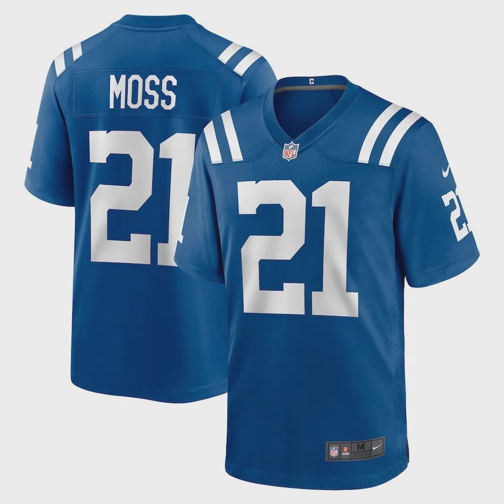 Zack Moss Indianapolis Colts Game Player Jersey – Royal