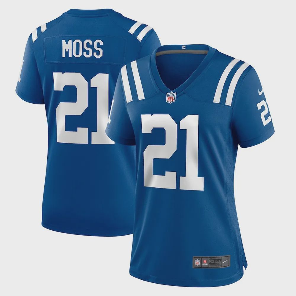 Zack Moss Indianapolis Colts Women’s Game Player Jersey – Royal