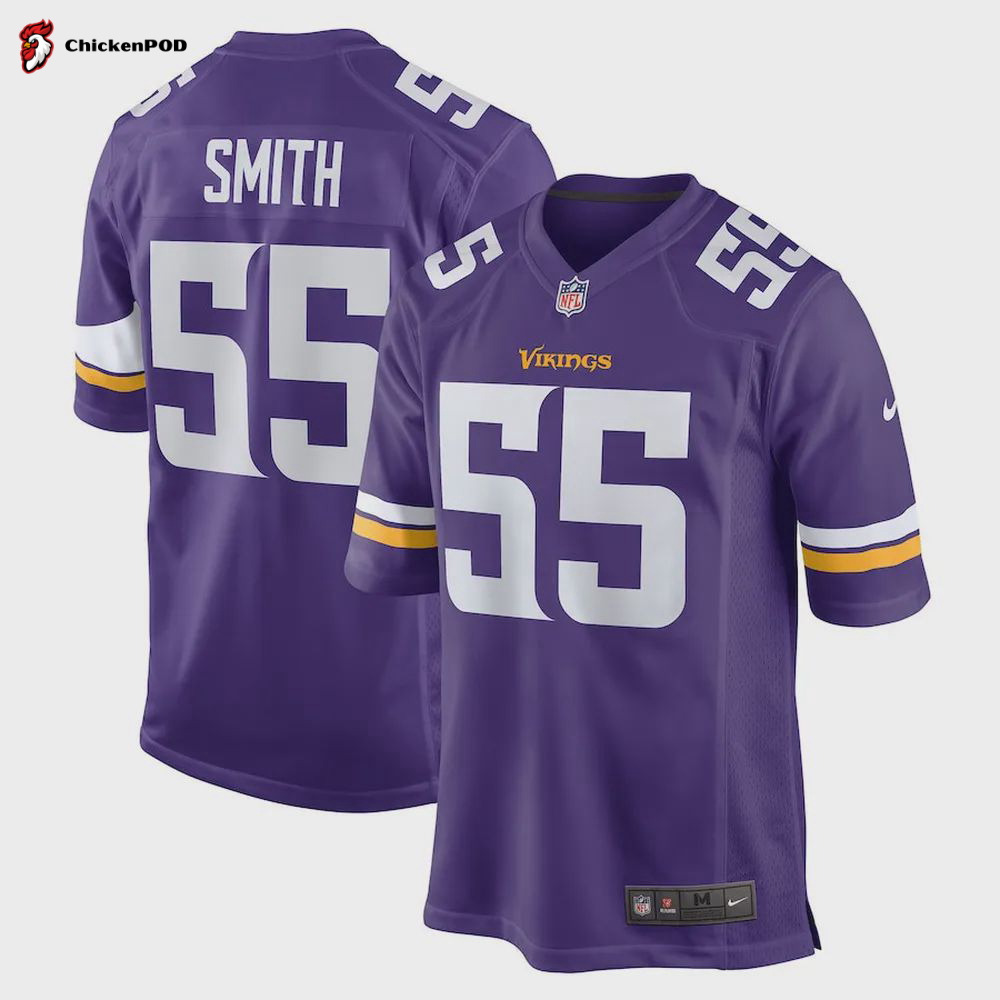 Za’Darius Smith 55 Minnesota Vikings Game Jersey – Purple