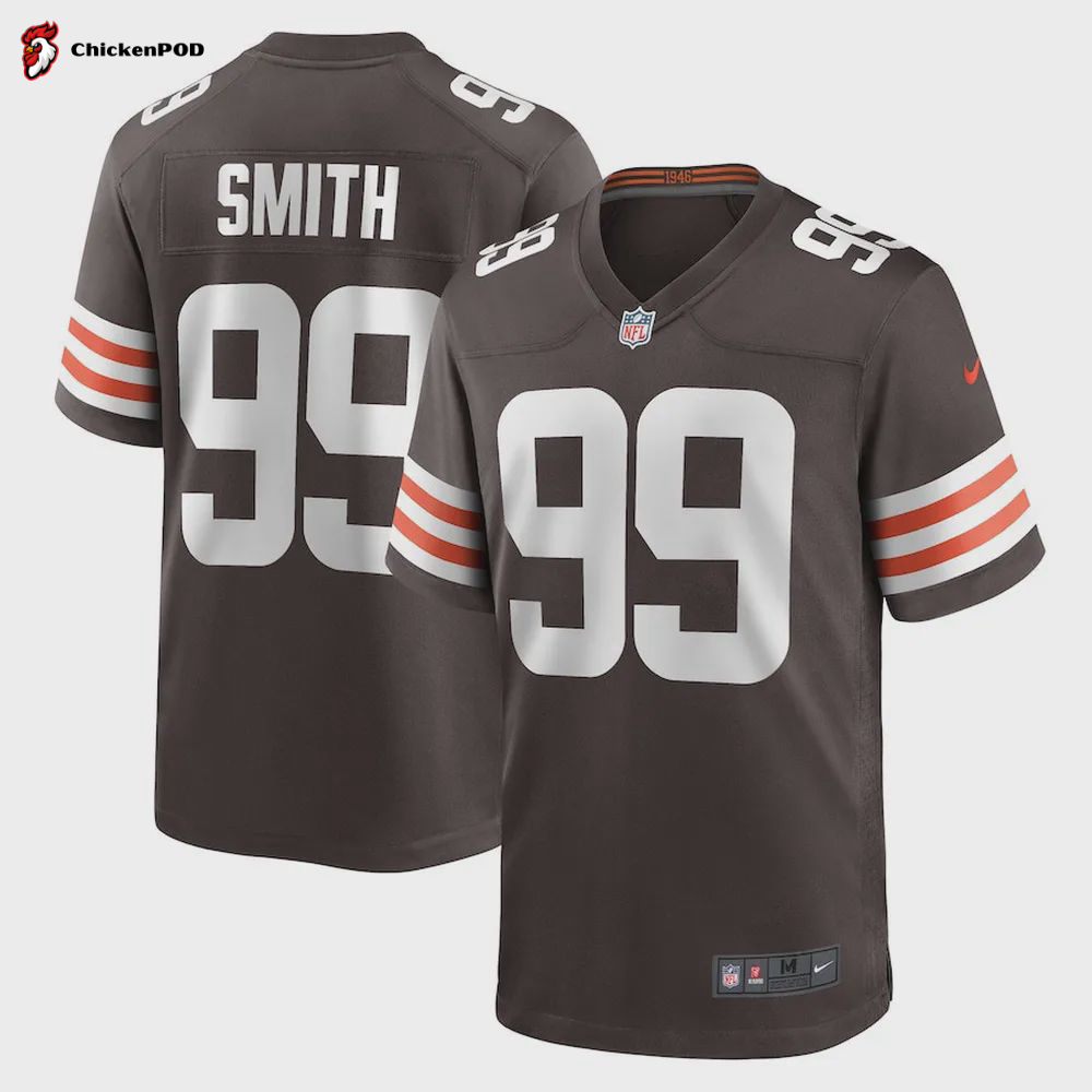 Za’Darius Smith 99 Cleveland Browns Men Team Game Jersey – Brown