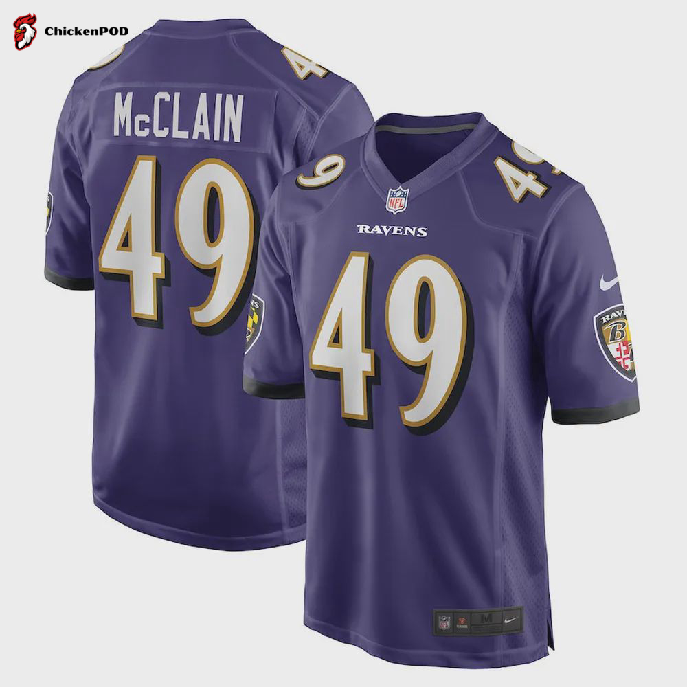 Zakoby McClain Baltimore Ravens Player Game Jersey – Purple