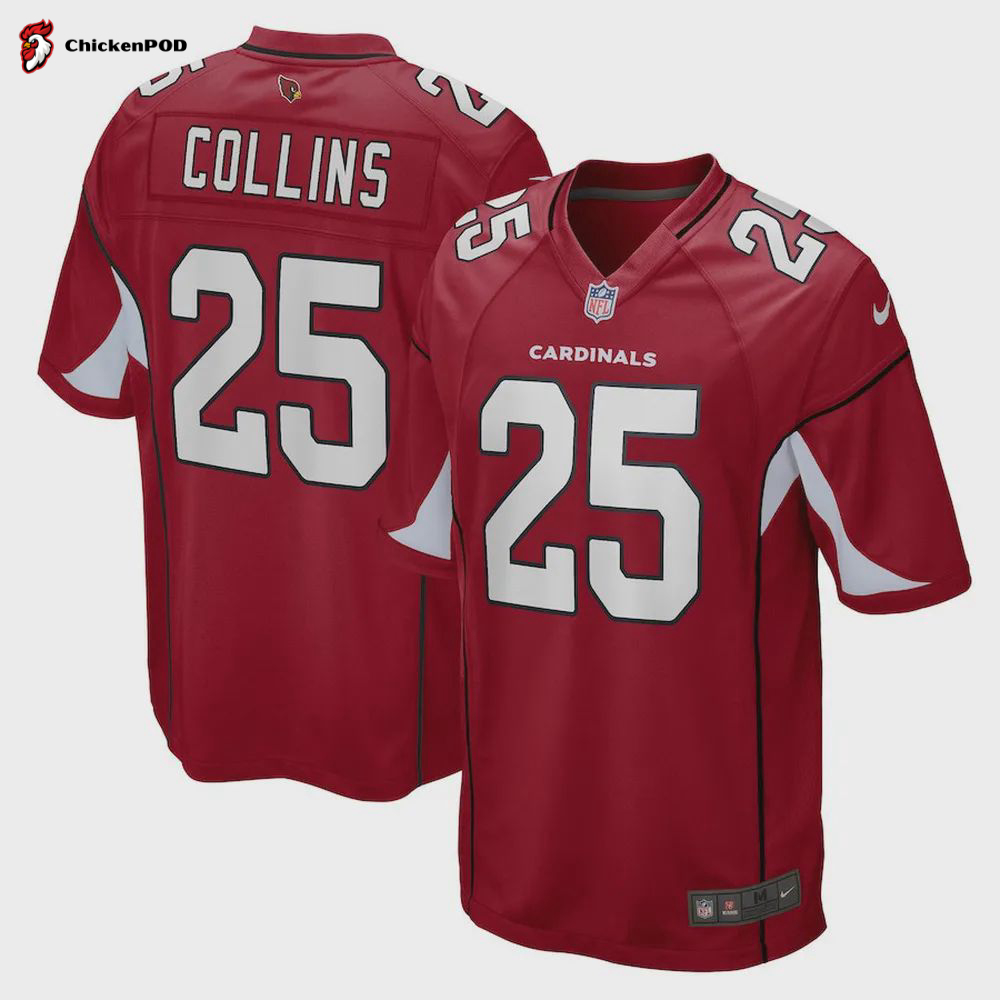 Zaven Collins 25 Arizona Cardinals Men Game Jersey – Cardinal