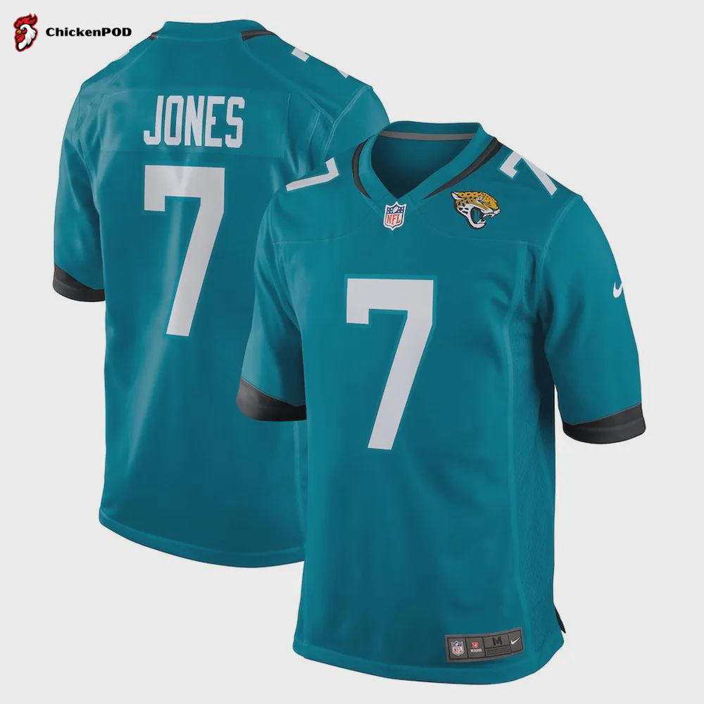 Zay Jones 7 Jacksonville Jaguars Men’s Game Jersey – Teal