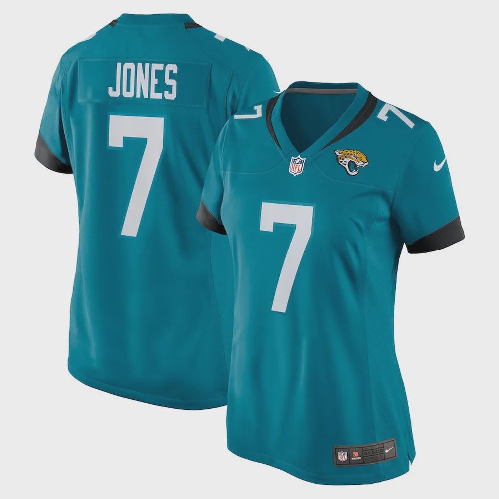 Zay Jones 7 Jacksonville Jaguars Women’s Game Jersey – Teal