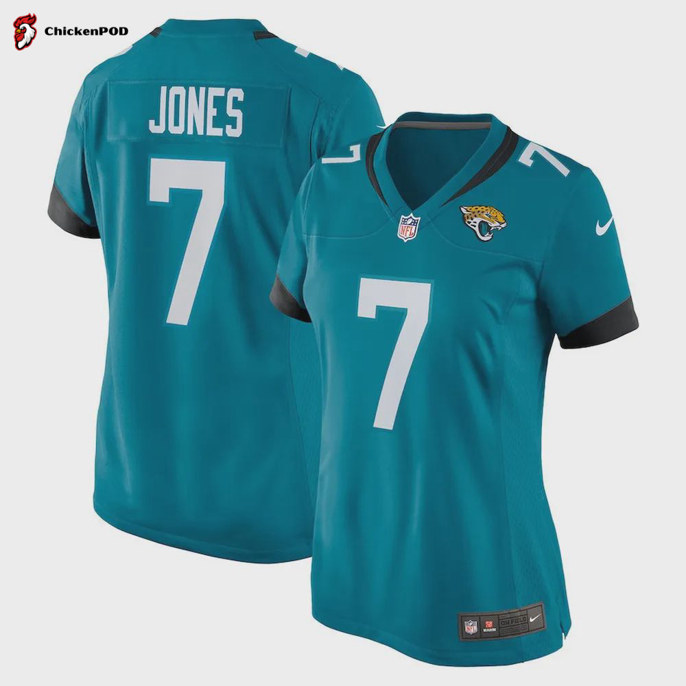 Zay Jones 7 Jacksonville Jaguars Women’s Game Jersey – Teal