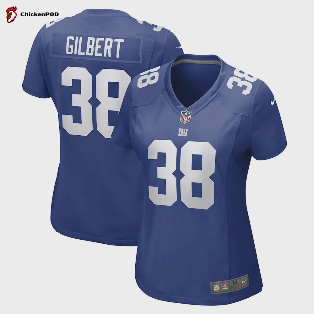 Zyon Gilbert New York Giants Women’s Game Player Jersey – Royal