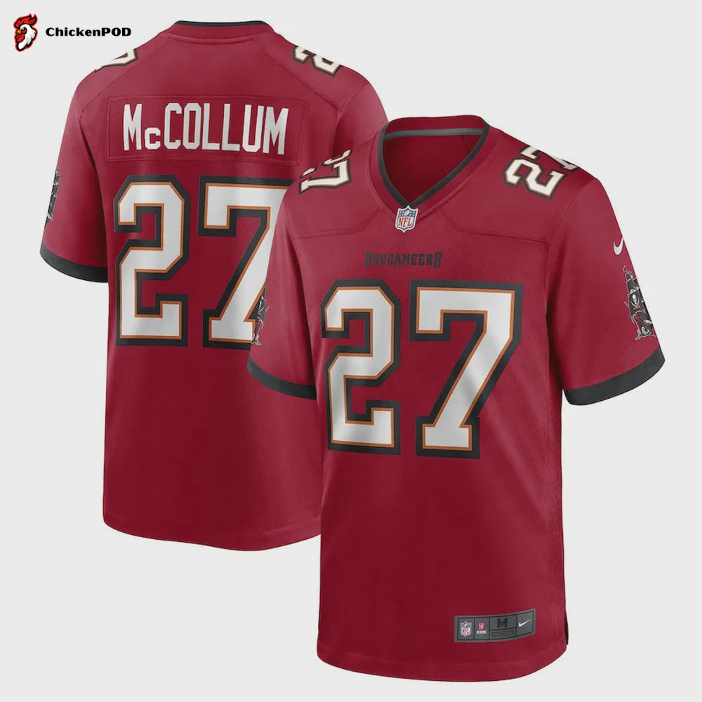 Zyon McCollum Tampa Bay Buccaneers Game Player Jersey – Red