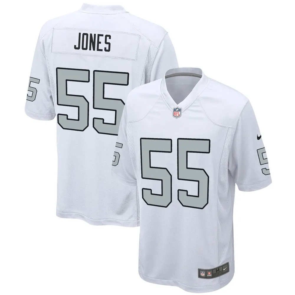 Las Vegas Raiders Chandler Jones 55 Alternate Game Jersey – White Jersey