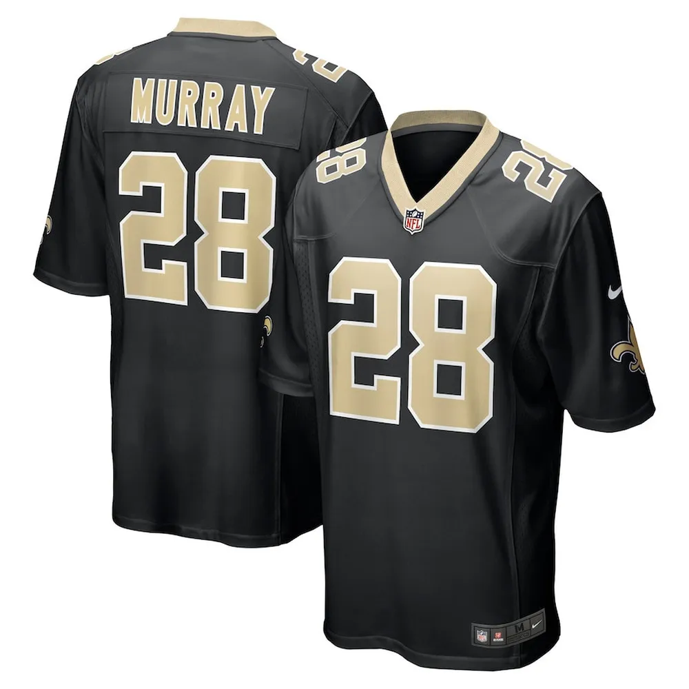 Latavius Murray 28 New Orleans Saints Men’s Game Jersey – Black