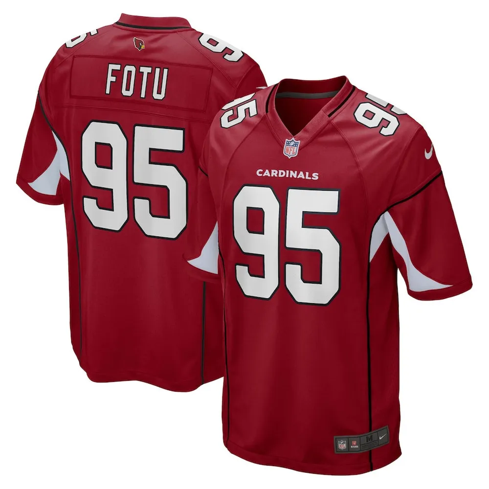 Leki Fotu 95 Arizona Cardinals Men Home Game Jersey – Cardinal