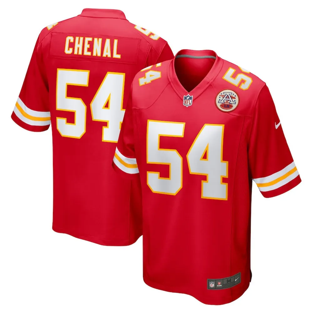 Leo Chenal 54 Kansas City Chiefs Game Player Jersey – Red