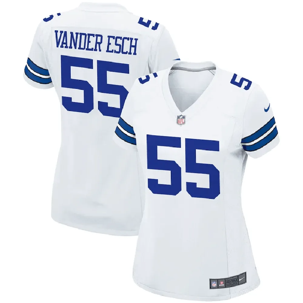 Leighton Vander Esch 55 Dallas Cowboys Women’s Game Jersey – White