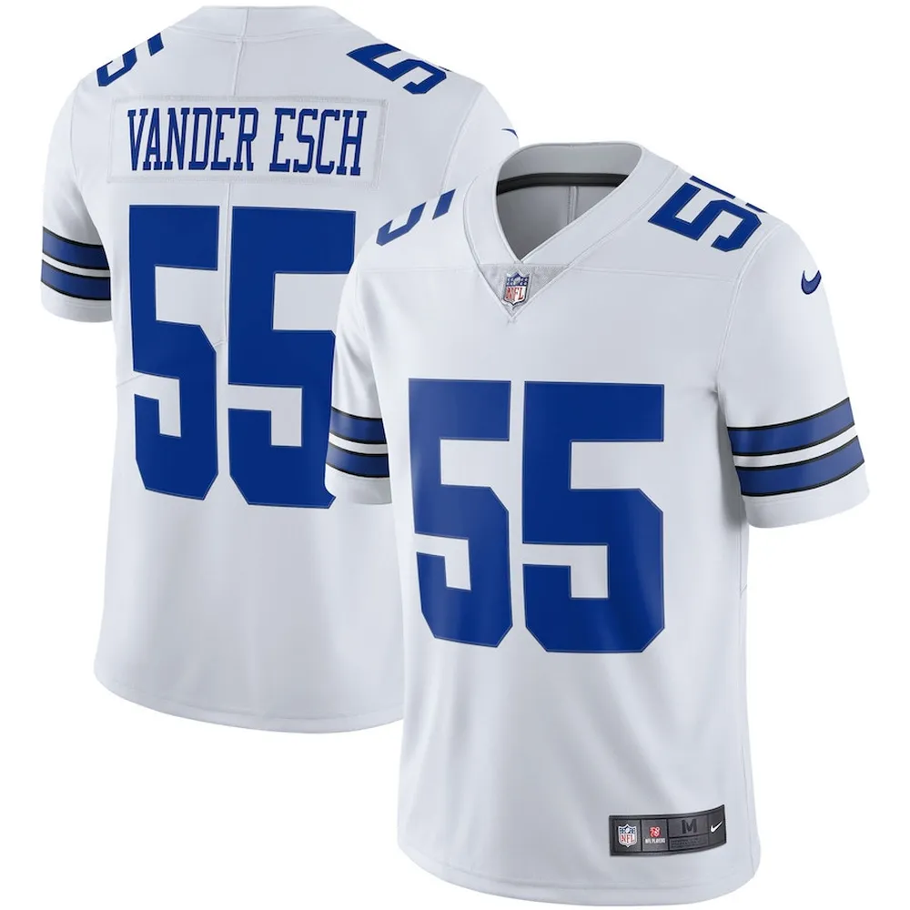 Leighton Vander Esch 55 Dallas Cowboys Vapor Limited Player Jersey – White