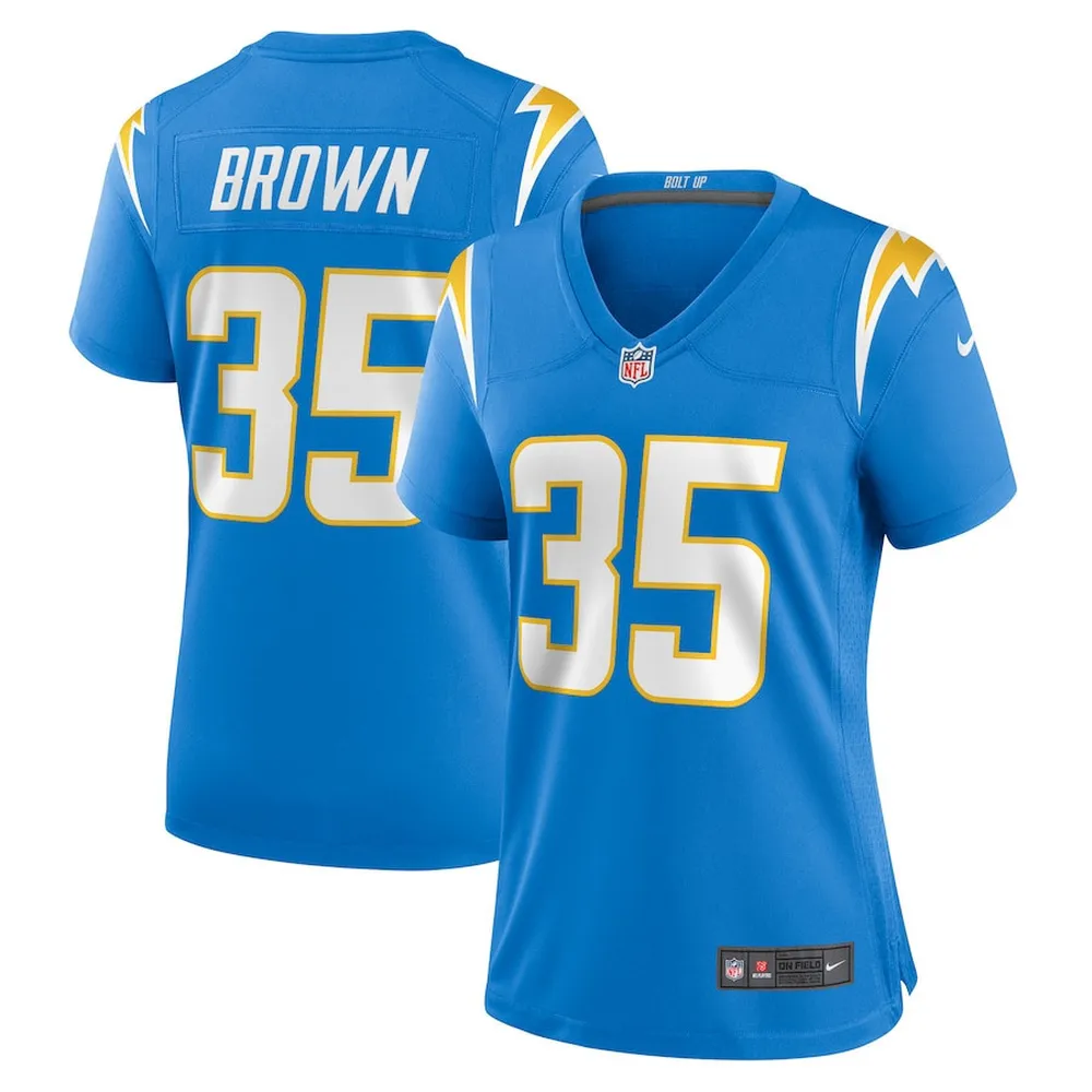 Leddie Brown Los Angeles Chargers Women’s Player Game Jersey – Powder Blue