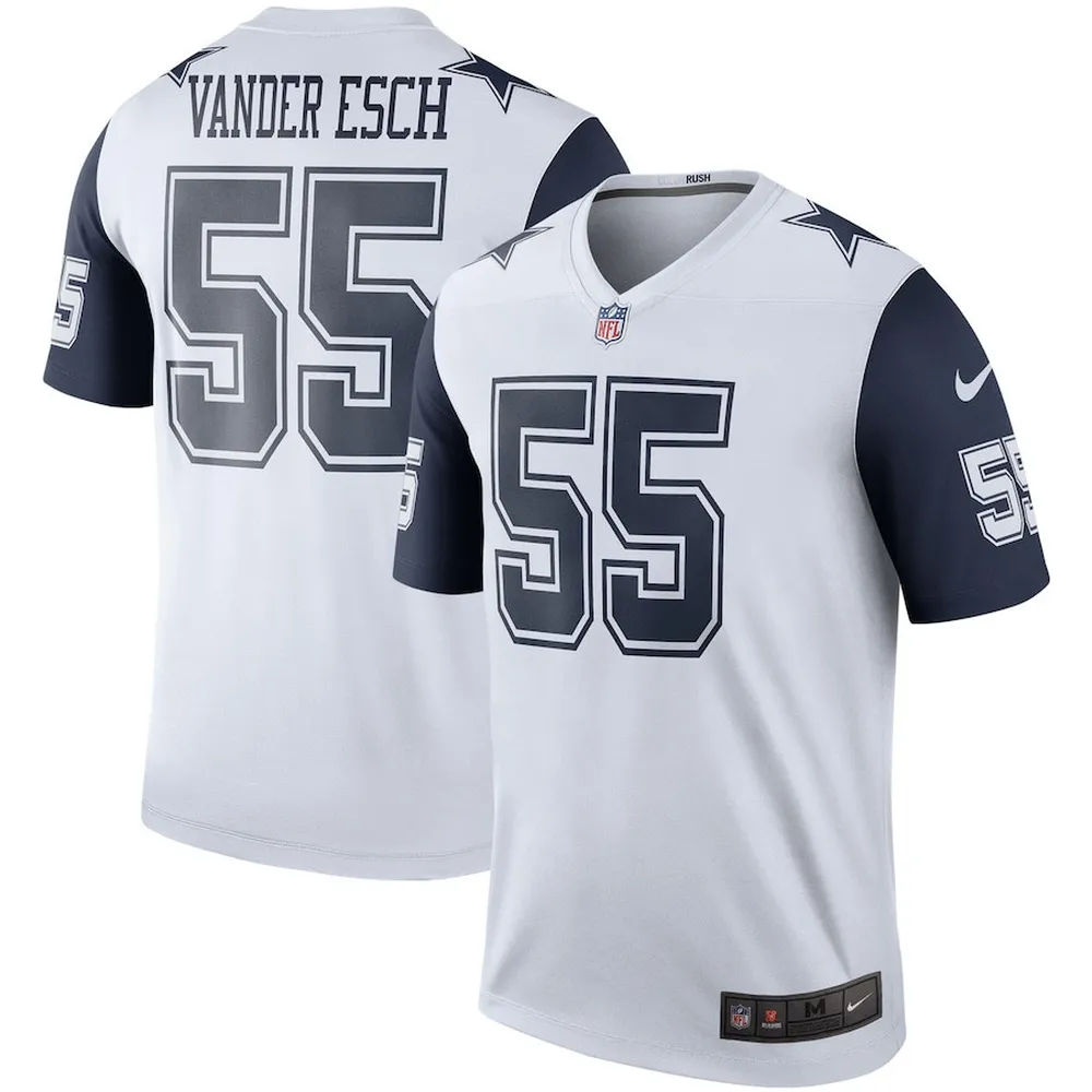 Leighton Vander Esch 55 Dallas Cowboys Color Rush Legend Player Jersey – White