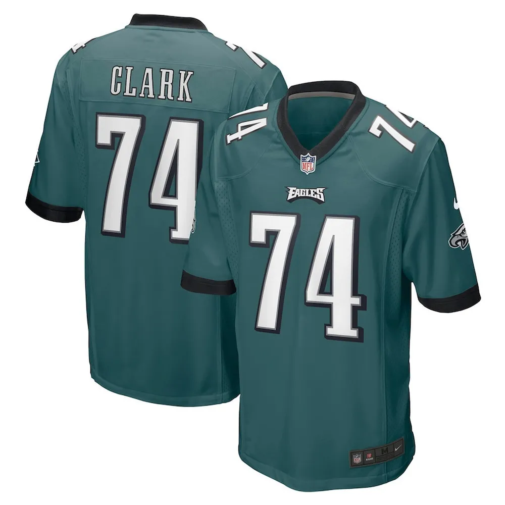 Le’Raven Clark 74 Philadelphia Eagles Game Jersey – Midnight Green