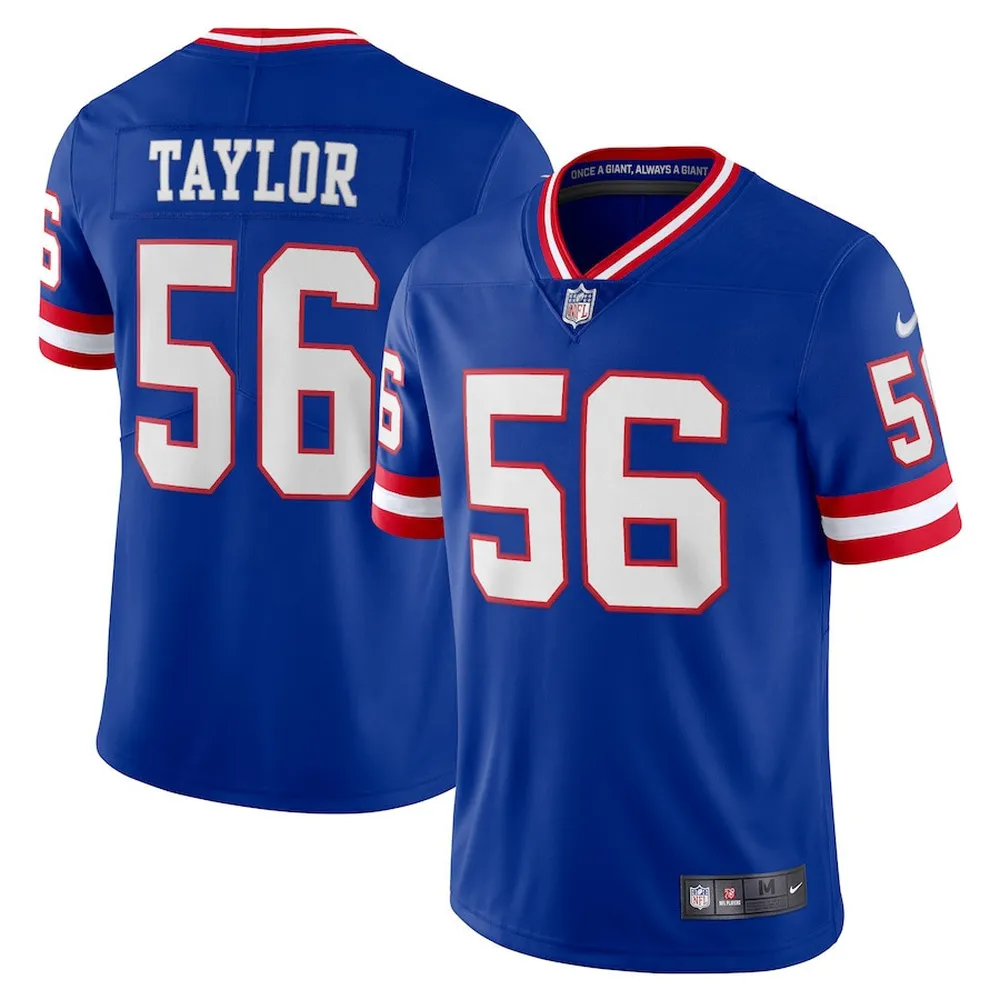 Lawrence Taylor 56 New York Giants Classic Vapor Limited Player Jersey – Royal