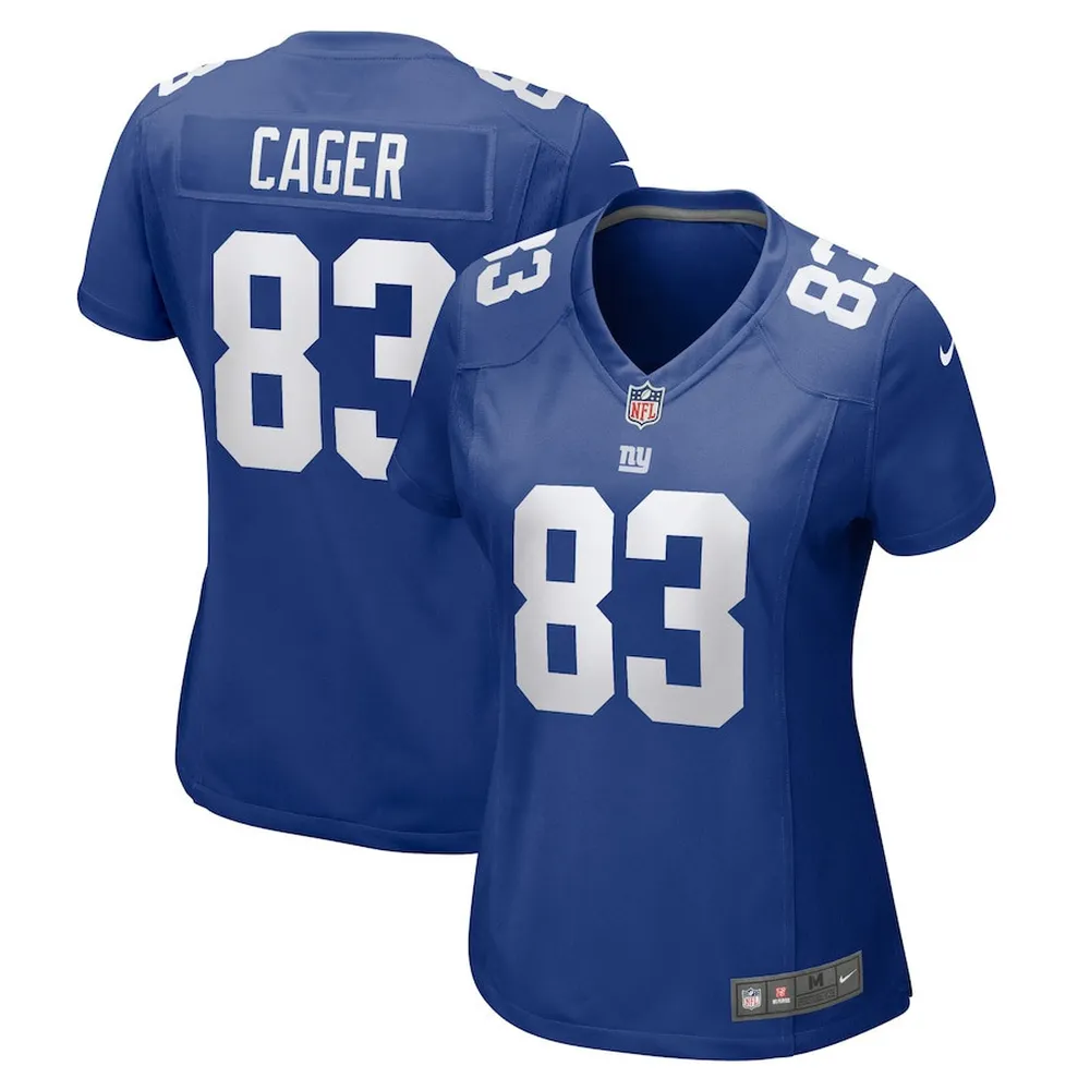 Lawrence Cager 83 New York Giants Women’s Home Game Player Jersey – Royal