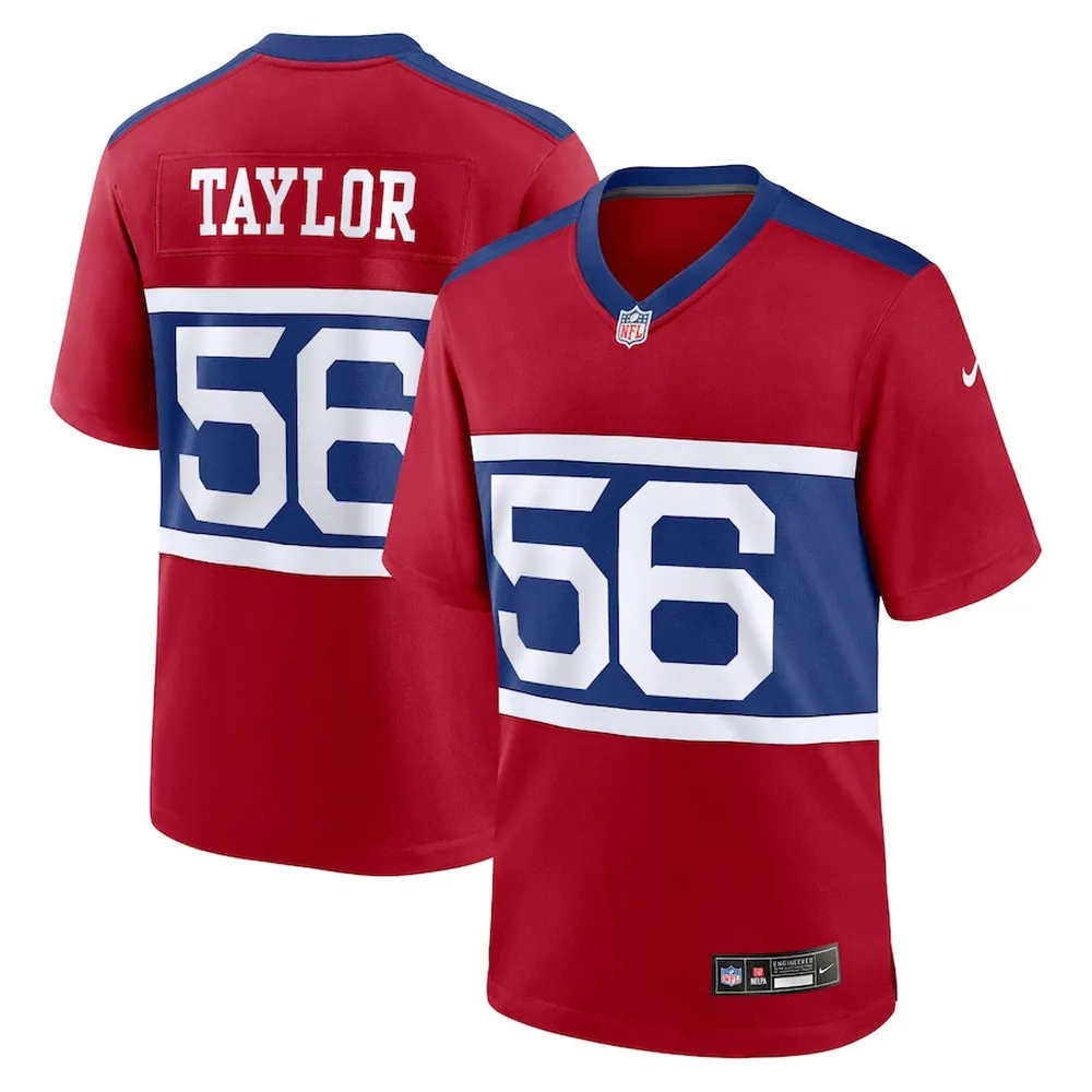 Lawrence Taylor 56 New York Giants Alternate Player Game Jersey – Century Red