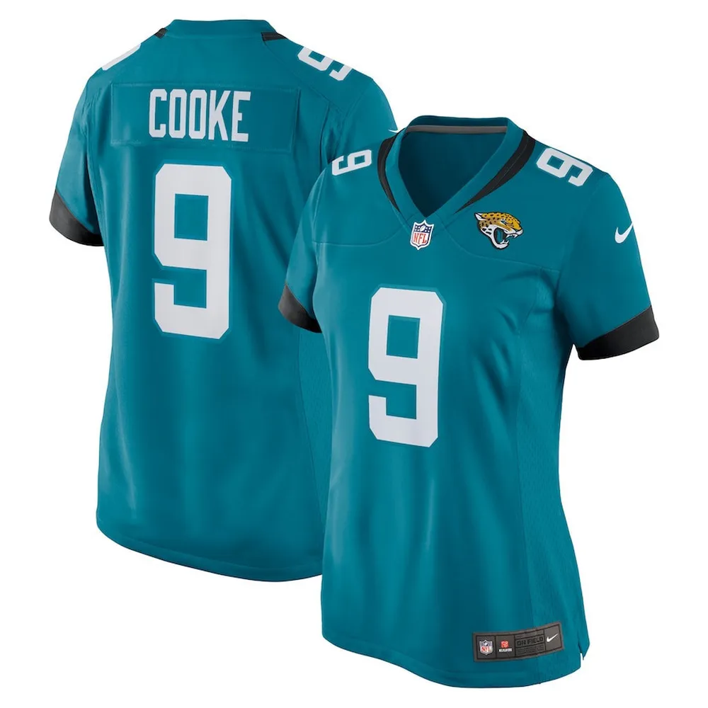 Logan Cooke 9 Jacksonville Jaguars Women’s Game Jersey – Teal