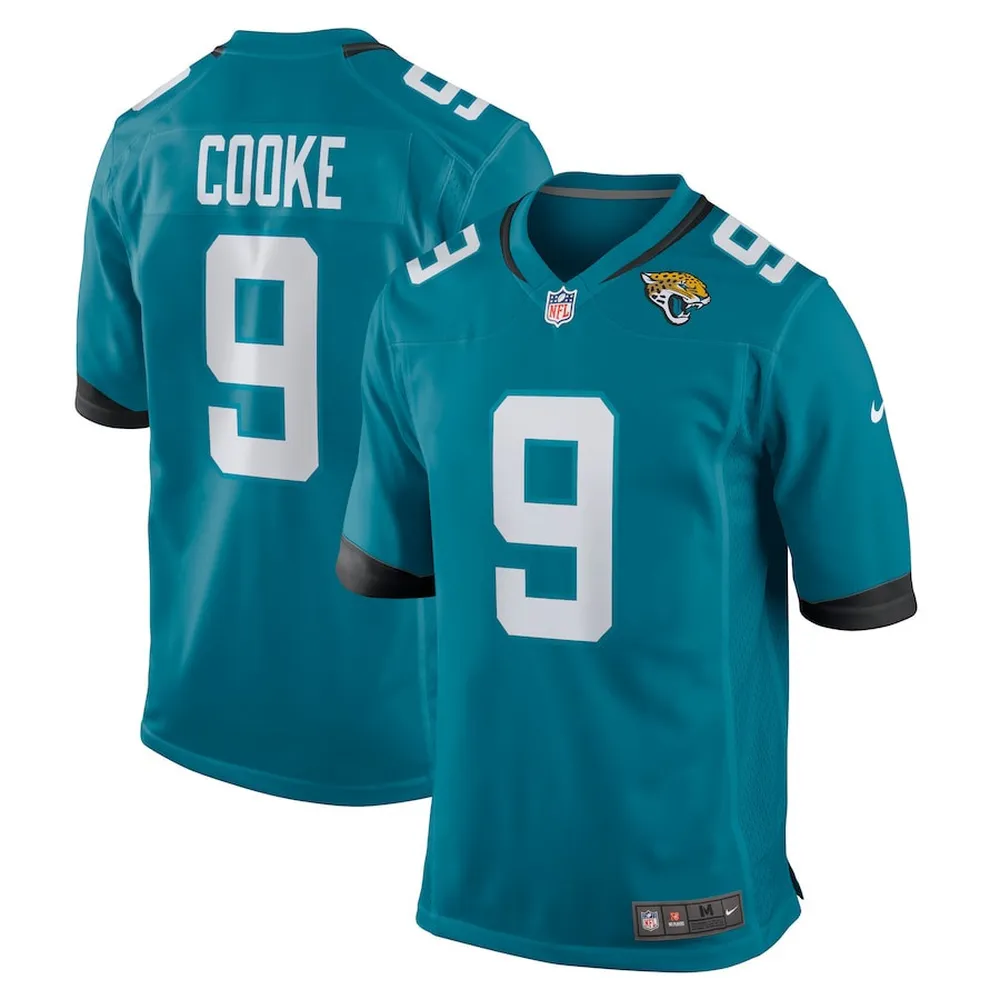 Logan Cooke 9 Jacksonville Jaguars Men’s Game Jersey – Teal