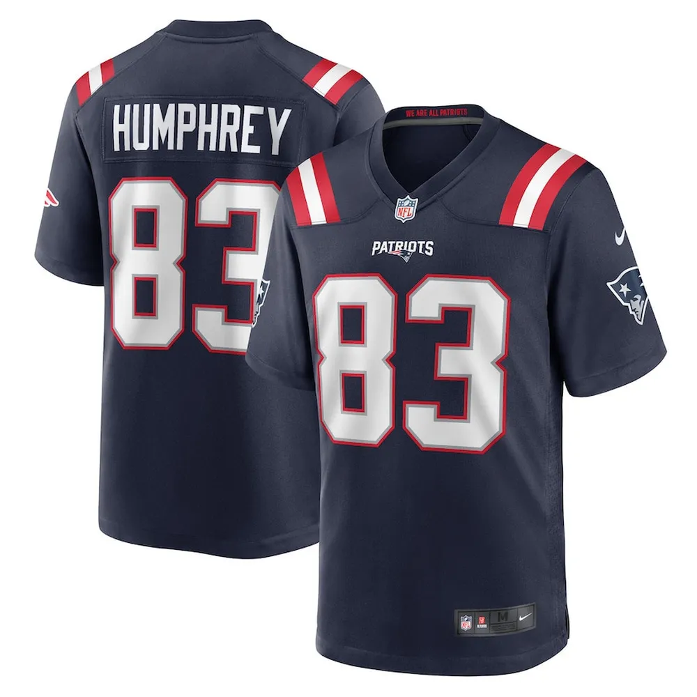 Lil’Jordan Humphrey New England Patriots Game Player Jersey – Navy