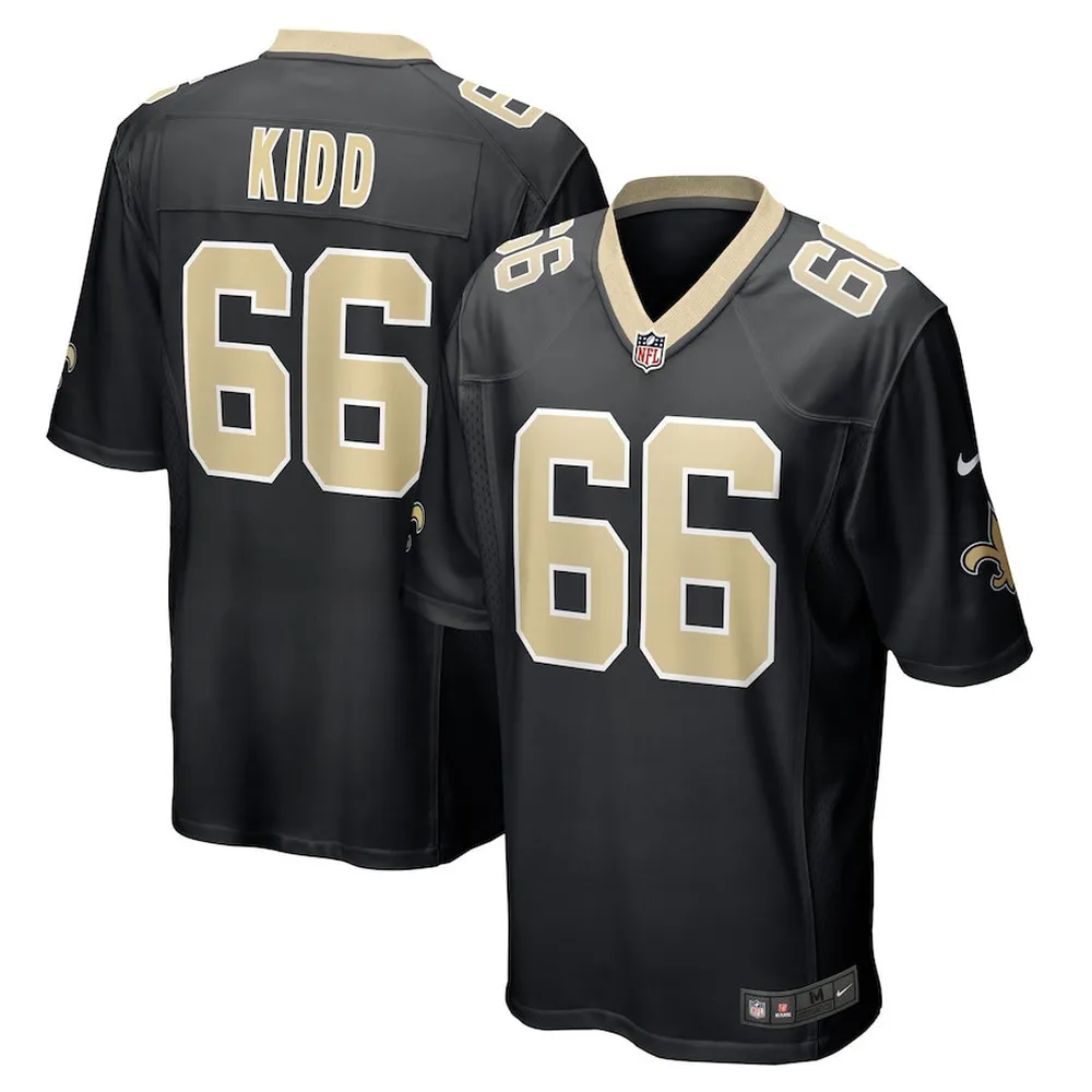 Lewis Kidd New Orleans Saints Game Player Jersey – Black