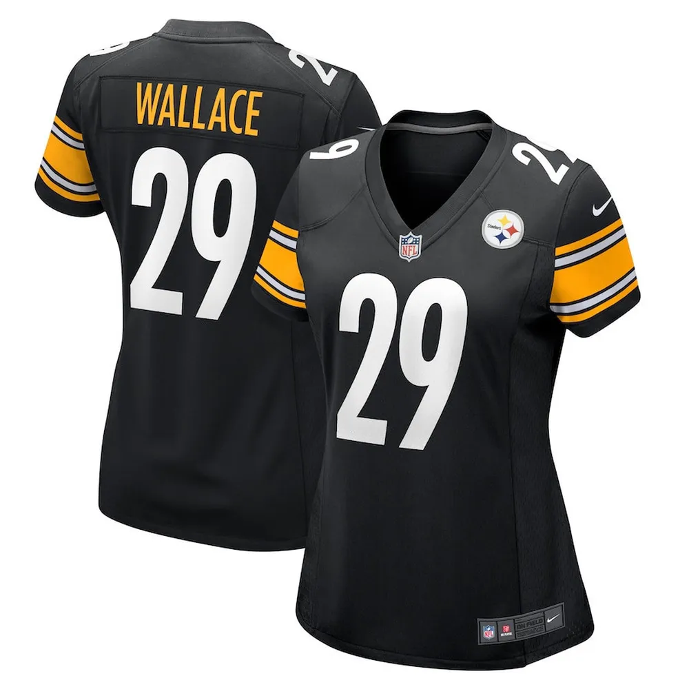 Levi Wallace 29 Pittsburgh Steelers Women’s Game Jersey – Black