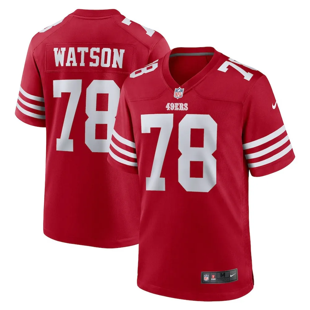 Leroy Watson 78 San Francisco 49ers Home Game Player Jersey – Scarlet