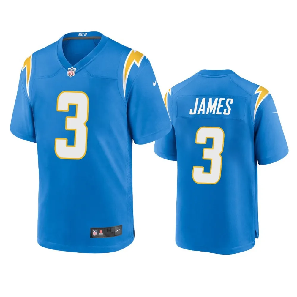 Los Angeles Chargers Jalen Guyton 15 Powder Blue Game Jersey