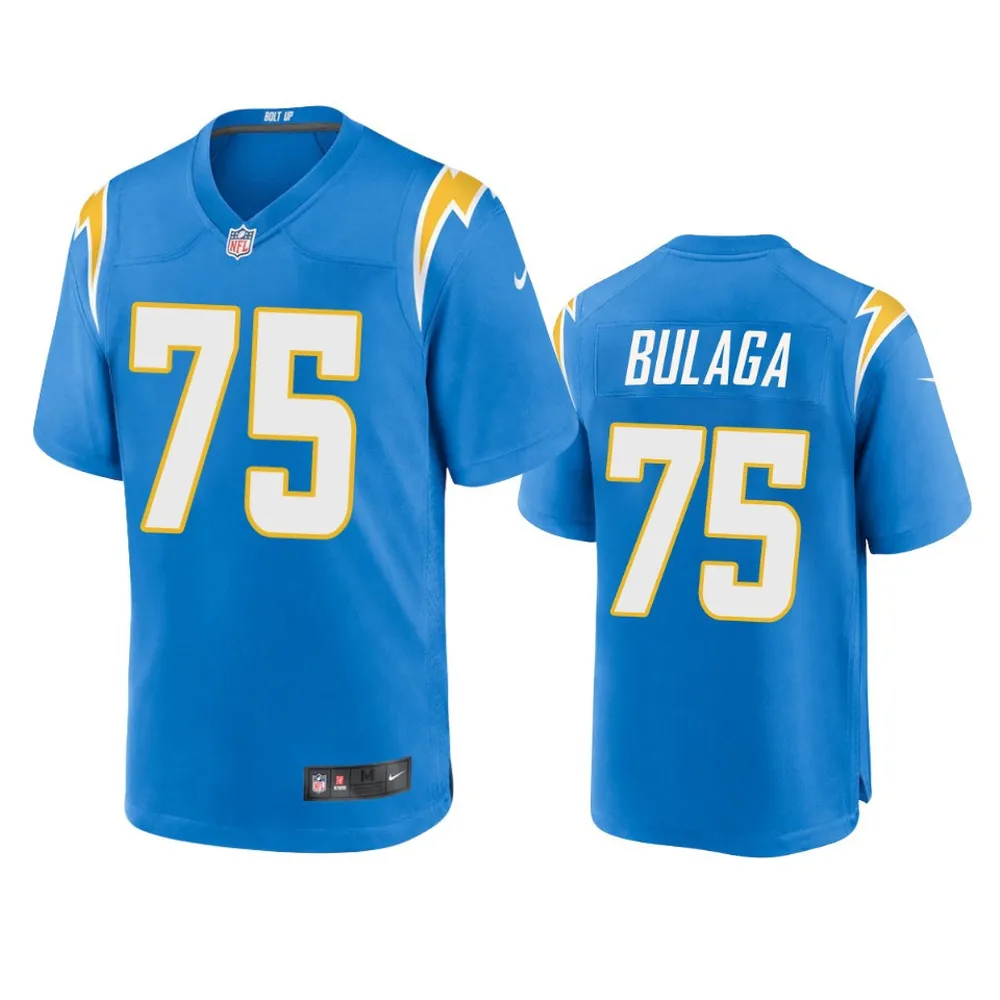 Los Angeles Chargers Custom 00 Game Jersey – Powder Blue