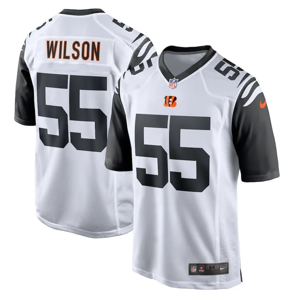 Logan Wilson 55 Cincinnati Bengals Game Jersey – Black