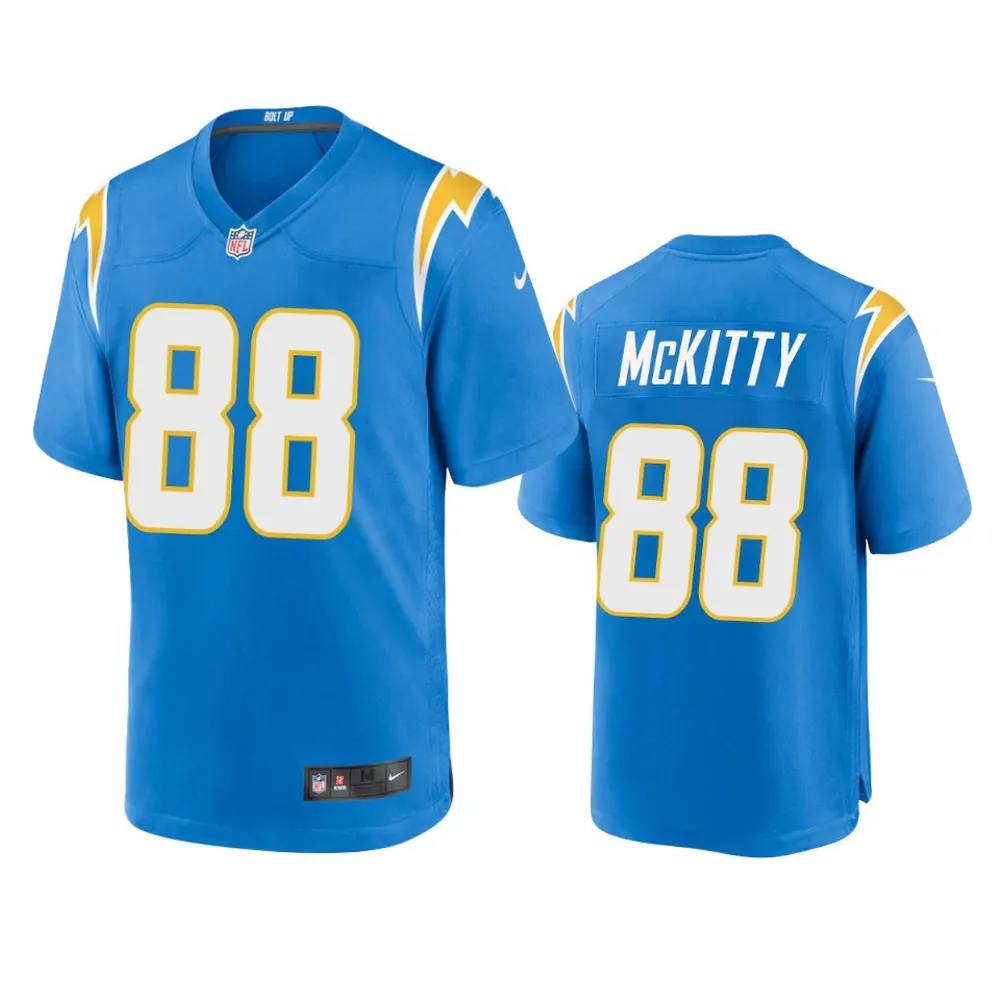 Los Angeles Chargers Tre’ McKitty 88 Powder Blue Game Jersey