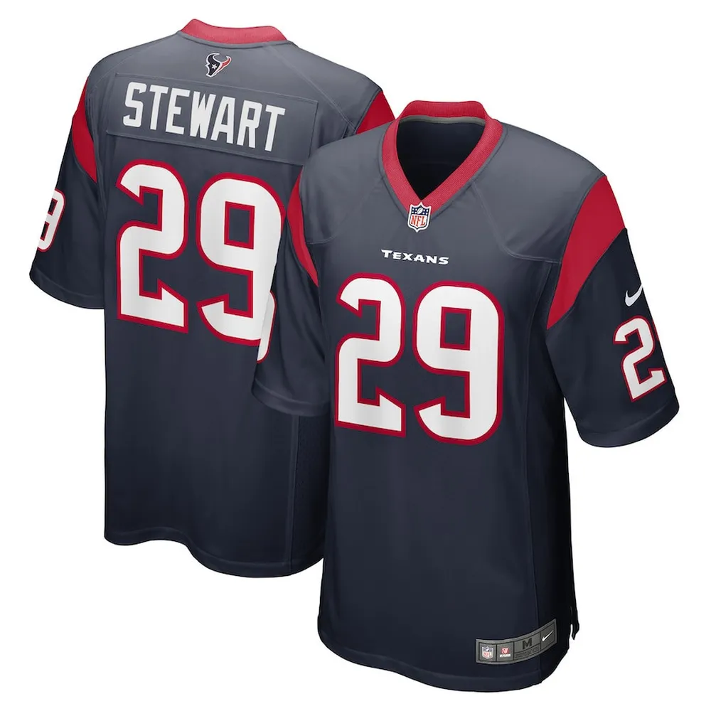 M. Stewart Houston Texans Game Player Jersey – Navy