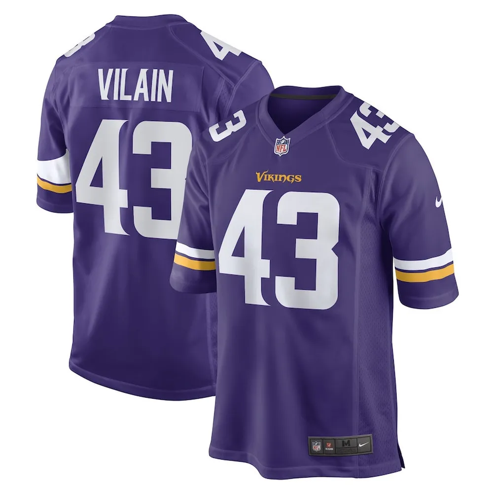 Luiji Vilain Minnesota Vikings Game Player Jersey – Purple