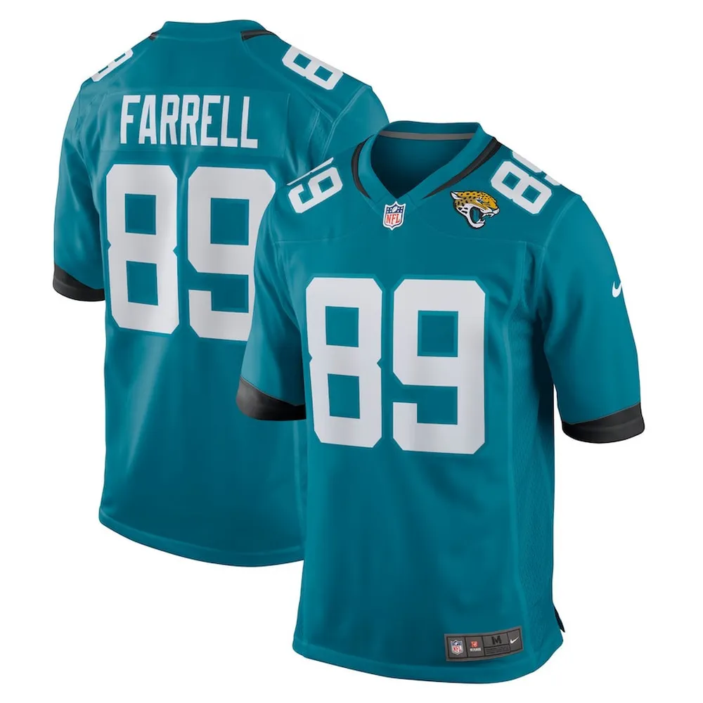 Luke Farrell 89 Jacksonville Jaguars Men’s Game Jersey – Teal