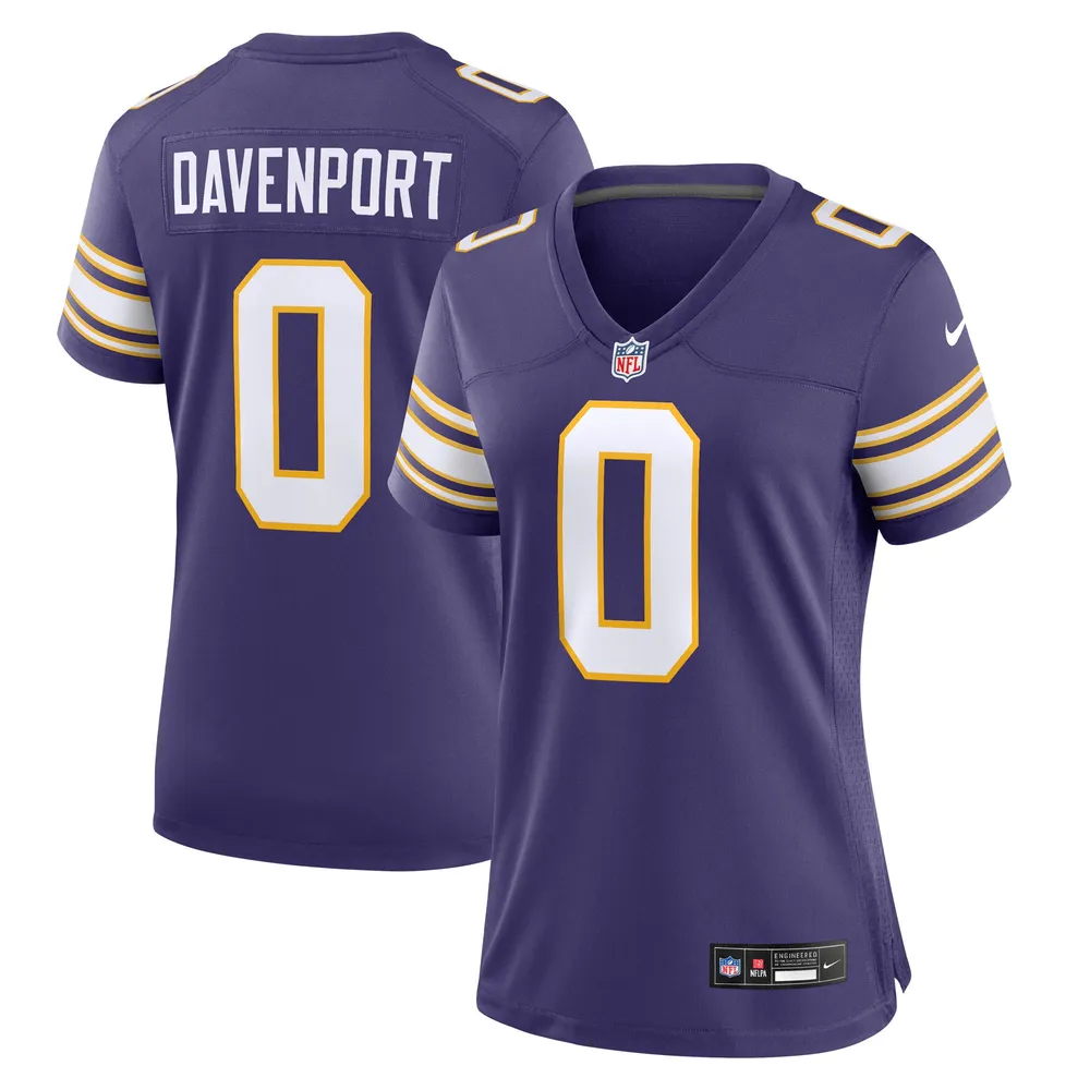 Marcus Davenport 0 Minnesota Vikings Women’s Classic Game Jersey – Purple