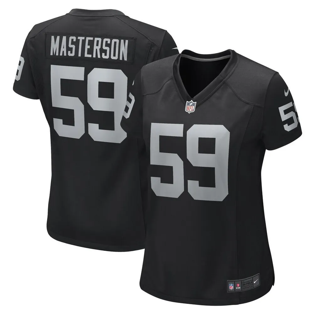 Luke Masterson Las Vegas Raiders Women’s Game Player Jersey – Black