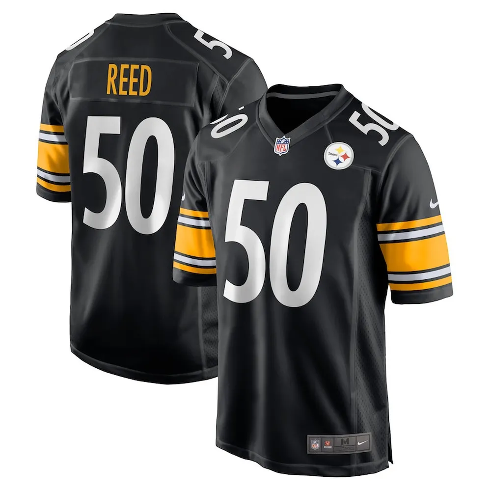 Malik Reed Pittsburgh Steelers Game Player Jersey – Black