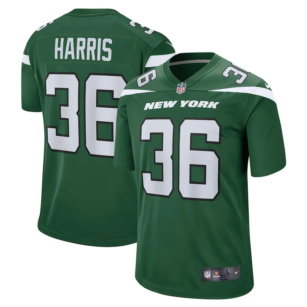 Marcell Harris New York Jets Game Player Jersey – Gotham Green